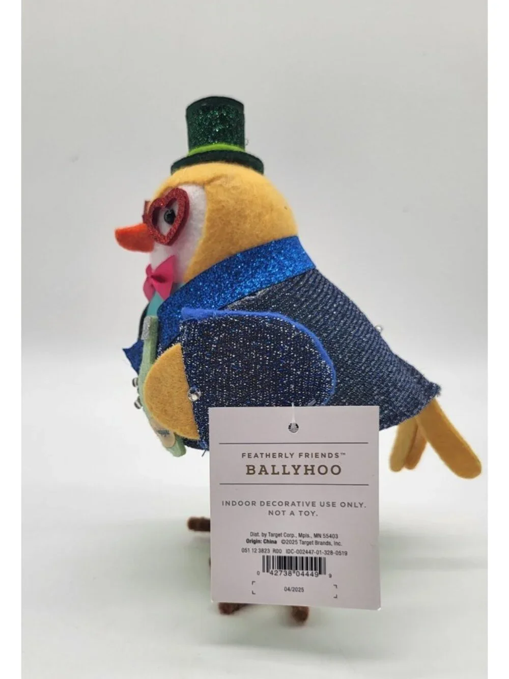 Target Wondershop Featherly Friends 2025 Ballyhoo Bird Christmas Decor Champagne